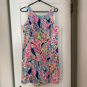 Lilly Pulitzer Cathy Shift Dress Indigo Palm